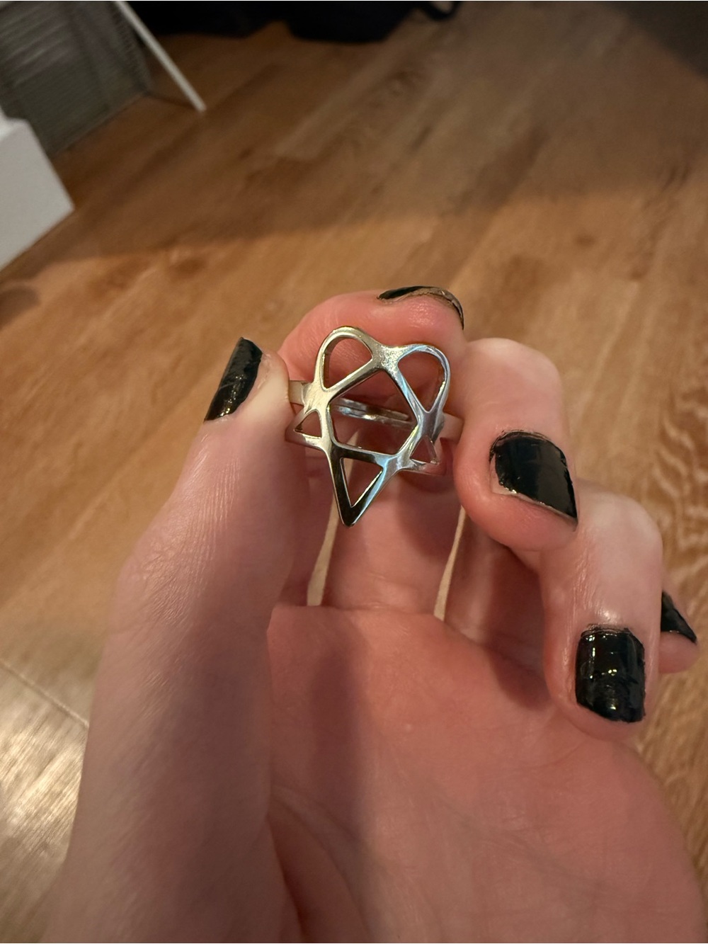 HIM Heartagram ring
Like new